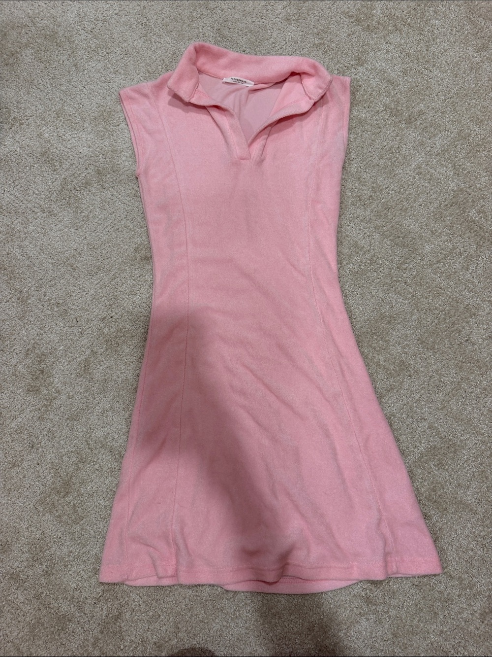 Peppermayo Pink Terrycloth Dress